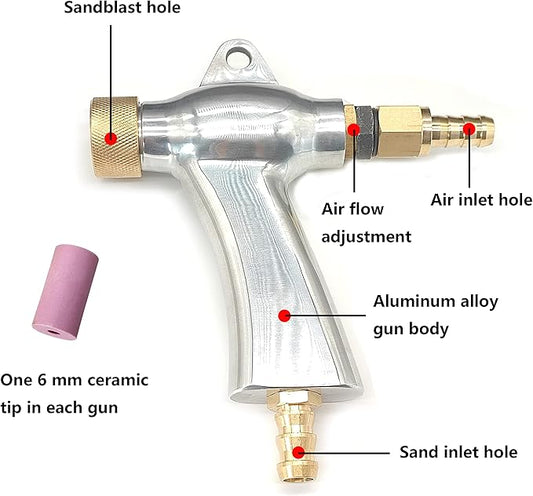 Sandblaster Gun Sandblasting Cabinet Foot Valve Sand Blasting Media Kit Sand Blaster Machine Accessories