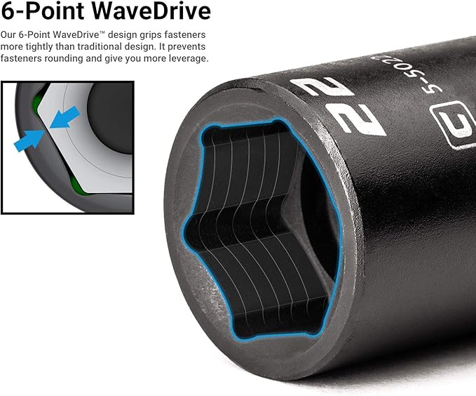 Capri Tools 3/8 in. Drive 9/16 in. Semi-Deep Impact Socket