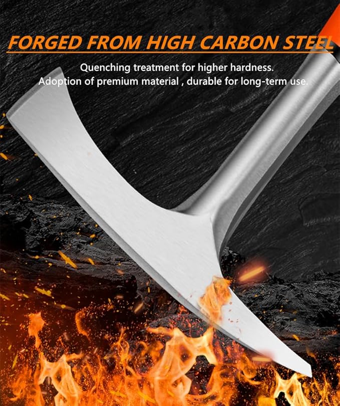 Welding/Chipping Hammer,28 oz Slag Removal Tool with Forged Steel Construction & Shock Reduction Handle,Rock Pick,Forged Brick Hammer,