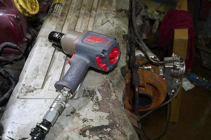 Ingersoll Rand 2146Q2MAX 1" Air Impact Wrench, Quiet, 2,000ft-lbs Nut-busting torque, Maintenance Duty, Pistol Grip