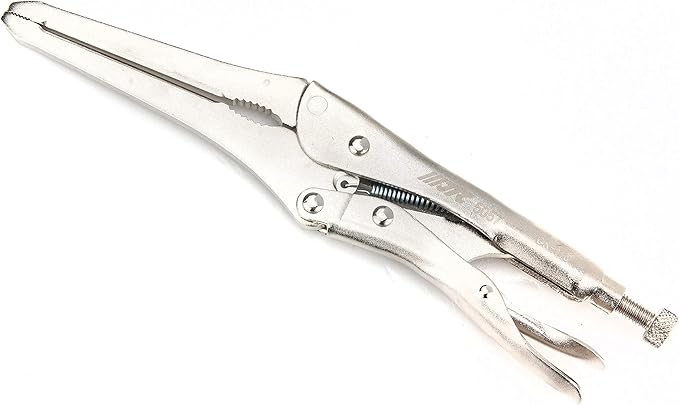 Adjustable Heavy Duty Hose Clamp & Locking Pinch Off Pliers, Nose Length 120mm by JTC 5057