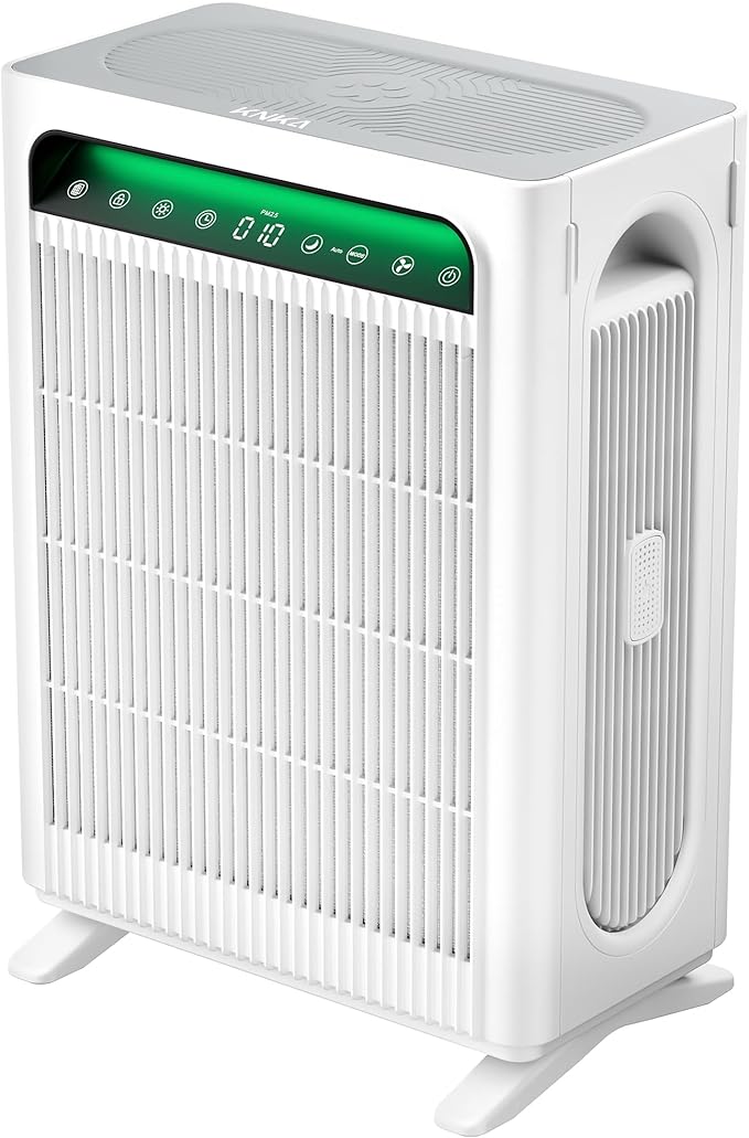 KNKA Air Purifier for Home Bedroom Large Room Up to 3,500 Ft짼, HEPA Air Cleaner with Washable Pre-Filter, AHAM VERIFIDE, AQI Display, ECO Mode, Pet Mode for Pets, Allergies, Dust, Pollen, APH4000