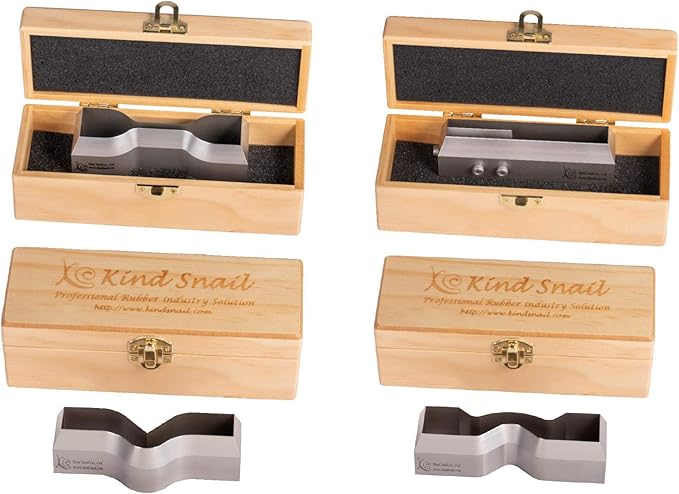 Dumbbell and Straight Section Shape Cutter for ASTM/ISO/JIS Standards for Rubber Specimen Test utilizing Tensile Testing Machine Made by Wire-Cut EDM and Quenching (ISO 37 - Type 1)