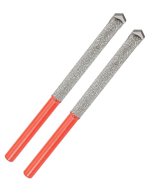 DT-DIATOOL Diamond Mortar Raking Bit - Tuck Pointing Bit with Carbide Tipped for Granite Marble Concrete Masonry Stone Removals Vacuum Brazed Bit (7.2 * 74mm)*2