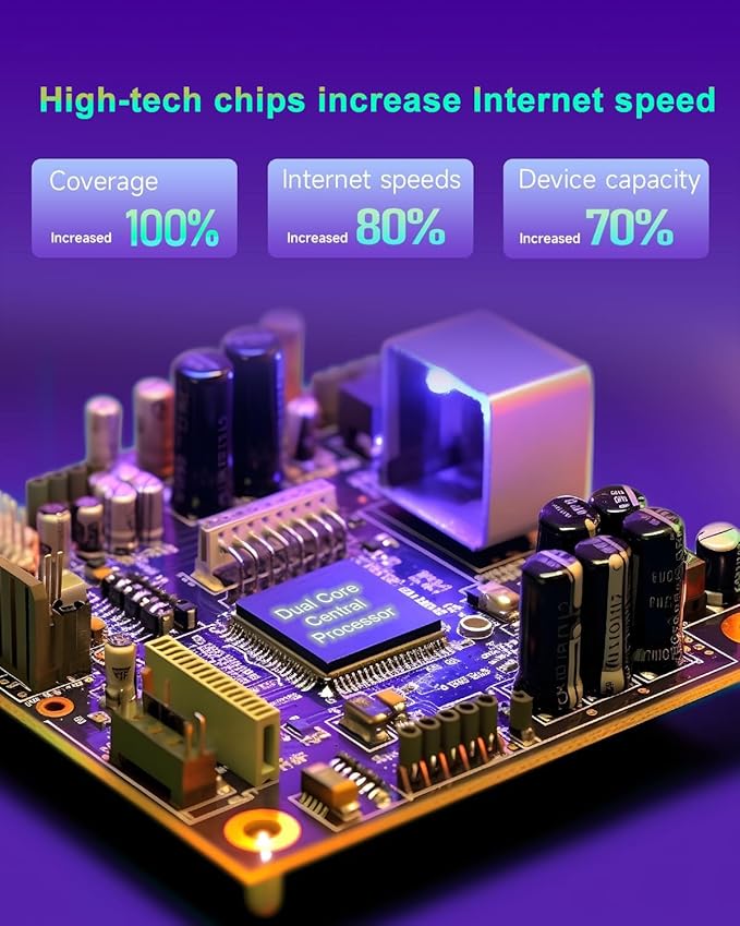 200Mbps WiFi Range Extender with 4 Antennas ??Sleek Black Design, Universal Router Compatibility, 1-Click Setup for Whole-Home Coverage (200M) (200M)