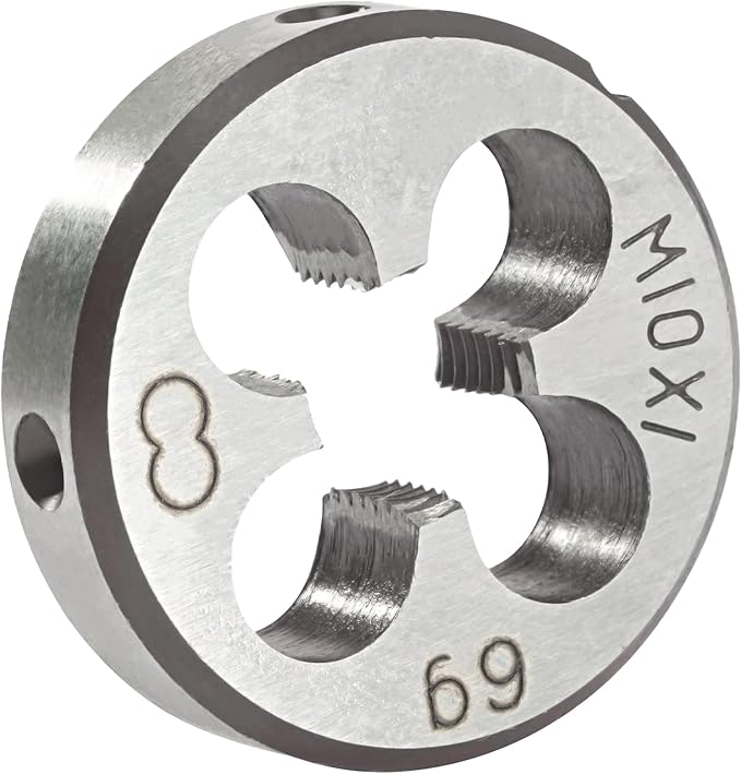 Aceteel M10 x 1 Metric Round Die, Machine Thread Die M10 X 1.0mm Right Hand