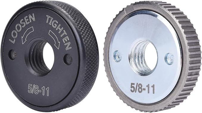 5/8"-11 Thread Angle Grinder Flange Nut, Tool Free Quick Release Lock Nut for for 4쩍" 5" 7" 9" Angle Grinder