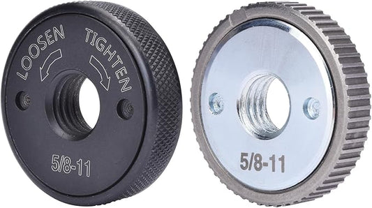 5/8"-11 Thread Angle Grinder Flange Nut, Tool Free Quick Release Lock Nut for for 4쩍" 5" 7" 9" Angle Grinder