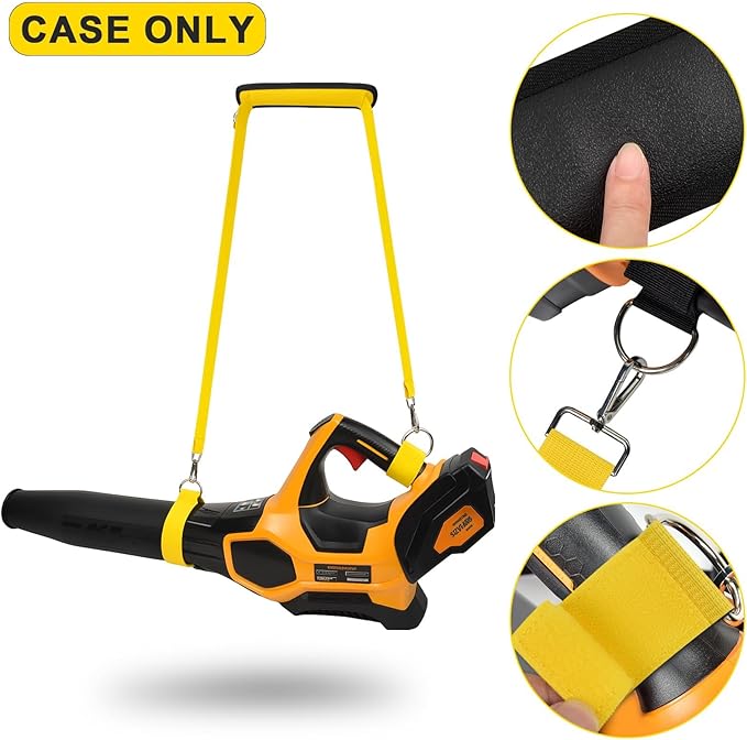 Universal Shoulder Strap for Leaf Blower & String Trimmer, Compatible with WOLFMEN for EGO Power+ for WORX for LAZYBOI for LEAPUL for DEWALT for MZK for Greenworks for BLACK+DECKER (1, Yellow)