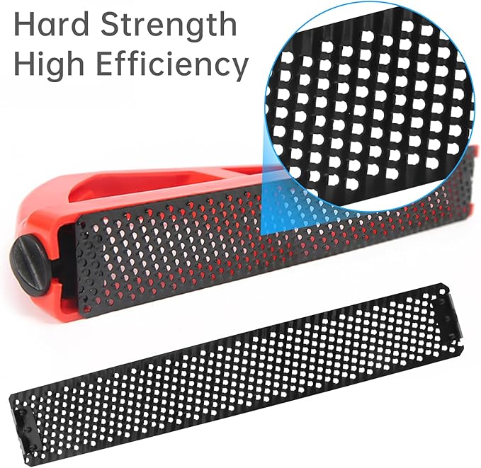 10-Inch Curved Flat Standard Cut Replacement Blade, Steel Shaver Cheesegrater Rasp for Surform Pocket Plane, Dent Repairs, Wood Fiberglass, Shaping Curved Surfaces Hand Plane Scraper