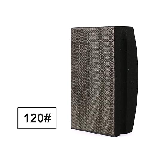 Diamond Hand Polishing Pads Foam Back for Glass Granite Marble Concrete Stone Sanding and Polishing (120 Grit)
