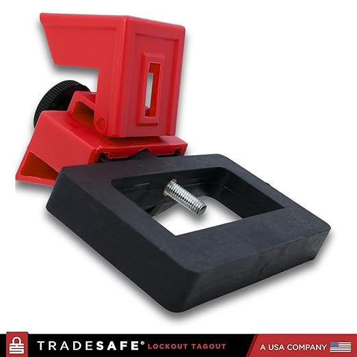 TRADESAFE Circuit Breaker Lockout Device, 3 Pack, 480/600 Volt, Clamp-on Breaker Lock Out Device, OSHA Compliant, Premium Grade, Extra Large