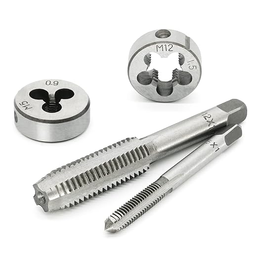 GMTOOLS 60PCS Tap and Die Set, Metric Standard Size M3 to M12, Threading Tool Set with Complete Accessories and Storage Case, Tap Die Kit for Threading and Rethreading Internal and External Threads