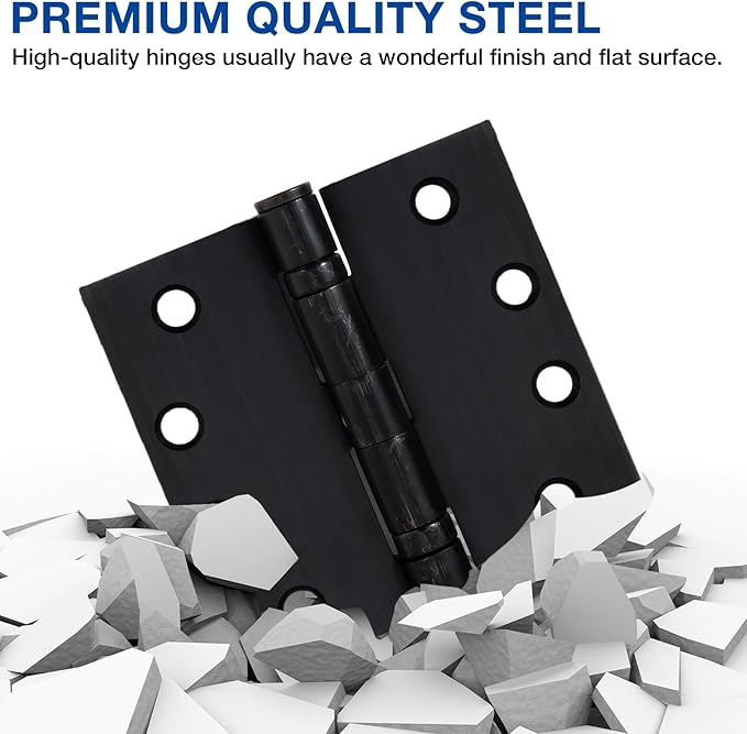 1 Pack Oil Rubbed Bronze 4 Inch Heavy Duty Commercial Ball Bearing Door Hinges