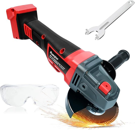Cordless Angle Grinder for Milwaukee M18 18V Battery, 4-1/2" Brushless Grinder, Grinder M18 for Cutting, Griding, Polishing (No Battery) (10000 RPM)