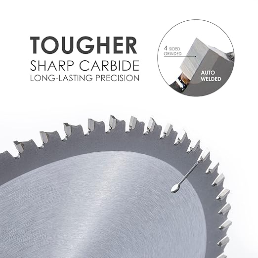 Luckyway 7-1/4 Inch Circular Saw Blade 24T Framing & 40T Ripping/Crosscutting & 60T Finish with 5/8 Inch Arbor TCT (Tungsten Carbide Tipped) Saw Blade for Cutting Wood 3-Pack
