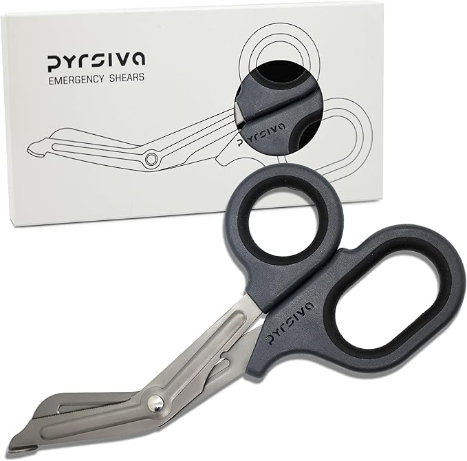 Trauma Shears ??7.5" Titanium-Coated Stainless Steel Bandage Scissors for Nurses, EMTs & Doctors | Professional Medical Shears for First Responders & Wound Care