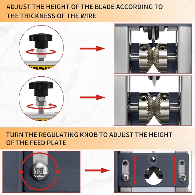 SENDUO Automatic Wire Stripper Machine,25W 0.04" - 0.79" Electric Wire Stripping Machine,with Free Replacement Blades,Portable cable stripper for Scrap Copper Wire Cable Recycling