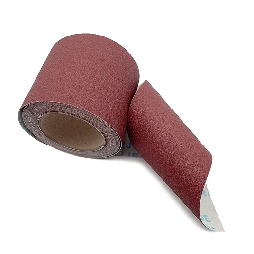 120 Grit Sandpaper Roll 4.5'' Wide 10Yard (= 71Pcs 1/4 Sheet Sandpaper) Abrasive Emery Cloth Sand Paper Roll for Dry Wet Sanding Polishing Wood Metal Glass Automotive Furniture PVC Primers (120 Grit)