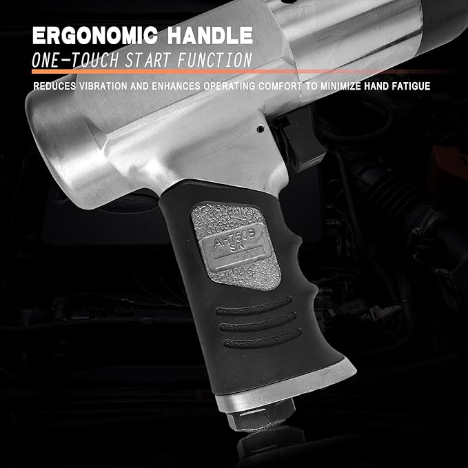 Air Hammer with 14-PCS Air Chisel 竊똀ir Chisel Hammer -Tapered Punche,Air Hammer Kit-Panel Cutter,Air Chisel Hammer-Flat Chisel,2500 BPM