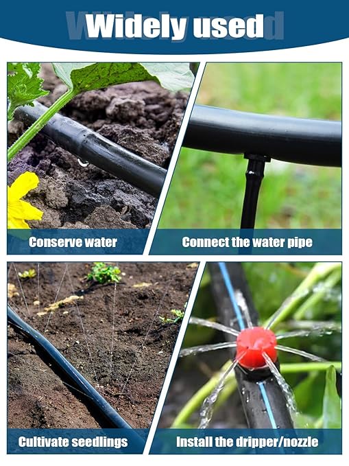Kalolary 2Pcs Drip Irrigation Hole Punch, Drip Irrigation Tubing Hole Punch Lawn Garden Watering Tube Punch for 16/20/25/32 mm PE Pipe and Easier Emitter Insertion with 3 Punch Diameter Adjustment