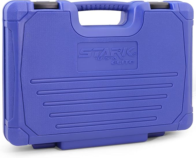 Stark USA Elite 53PCS 1/4" DR Master Impact Socket Wrench Set, Universal Socket Adapter SAE (3/16" - 9/16") & MM (4 to 15)