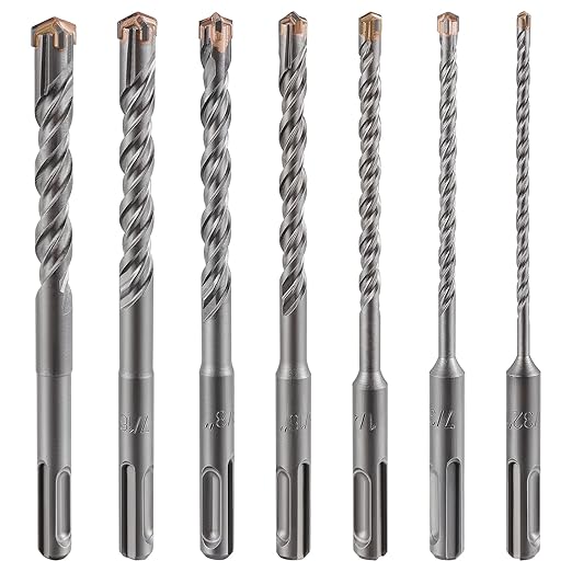 Concrete Drill Bit lengthening 1pcs 3/4" X 18"-16" Cross-Type Double Thread Carbide Material Suitable for Concrete, Brick, Cement Walls, Stone, Extra Long Hammer Drill Bits for Concrete