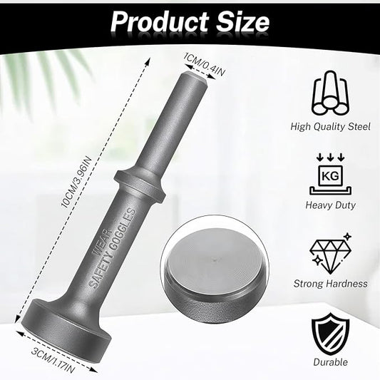 Smoothing Air Hammer Bits Tool, 31982 Chrome Molybdenum Steel Pneumatic Chisel, 0.4" Shank Air Hammer Attachments to Remove Rusted Bolts, Nuts Automotive Suspension Parts, Heavy Duty Metalwork