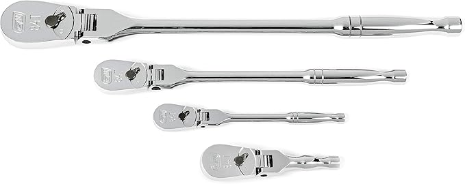 GEARWRENCH 4 Pc. Flex Handle RATCHET SET, 84T - 81230A-07