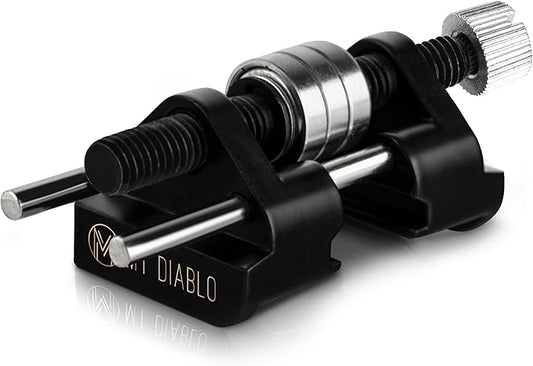 Mt Diablo Chisel Sharpening Kit - Precision Honing Guide for 1/4" to 2" Chisels & 1-3/8" to 3-1/8" Plane Irons, Sharpening Jig With Stainless Steel Rollers, Rust Resistant Cast Aluminum Design