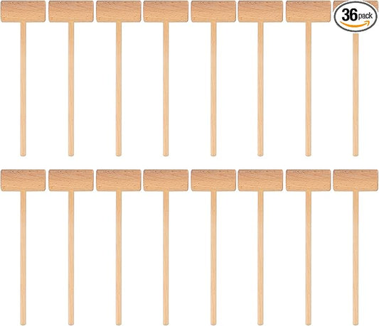 8.26" Wooden Crab Mallets Crab Hammers Lobster Seafood Crackers(36 pieces)