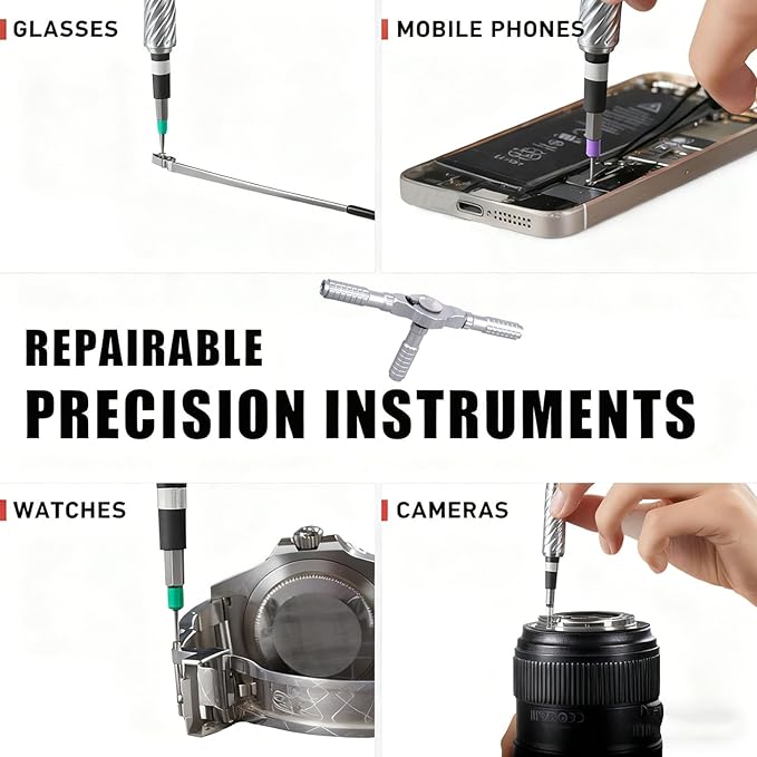 66 in 1 Magnetic Screwdriver Set, S2 Steel Ratchet Screwdriver Kit with Flexible Shaft, 40N쨌m Torque, 80% Effort Saving, for Furniture Assembly, Electronics, Bicycle Repair