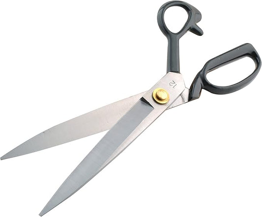 eZthings짰 12" Upholstery Shears Heavy Duty Scissors For Cutting Arts and Craft Fabrics, Carpets (12 Inch Leather Cutting)