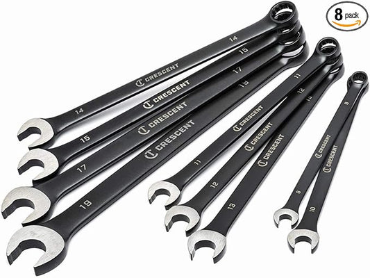 Crescent 9 Piece X10 12 Point Long Pattern Combination Metric Wrench Set - CCWS9BM (Pack of 8)