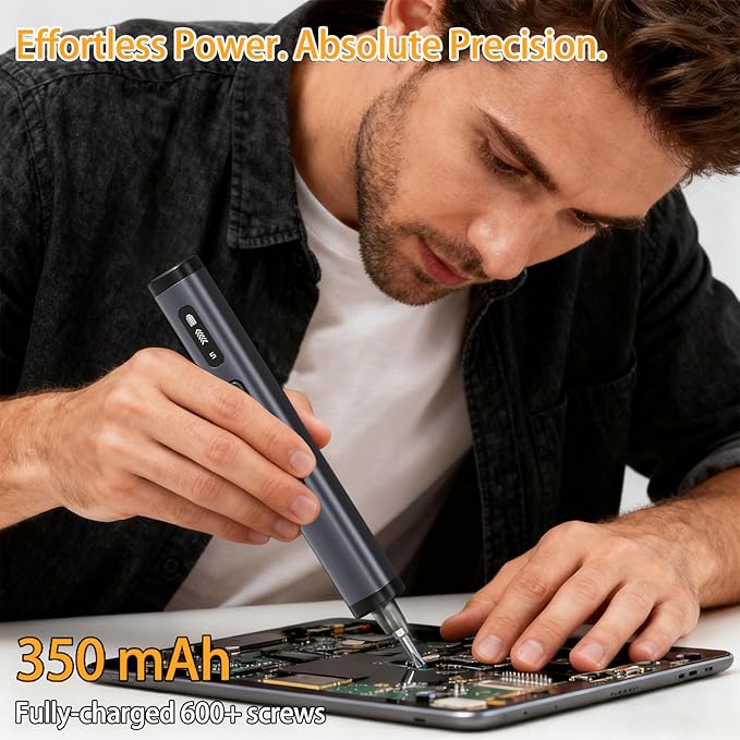 Electric Screwdriver Set, 78 in 1 Power Screwdriver, Precision Screwdriver Set, 5 Torque Modes with 72 Magnetic Precision Bits, Screwdriver it for Phone Camera Computer Watch Laptop Drones