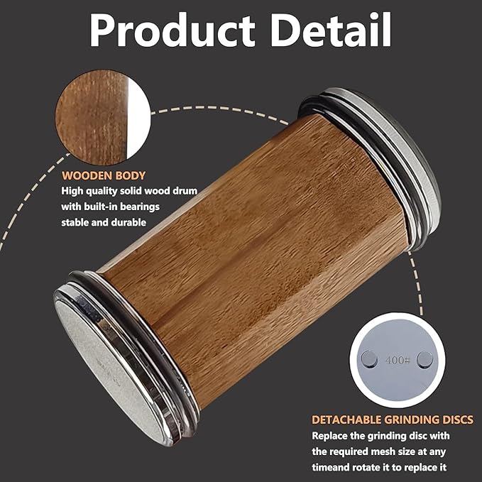 Rolling Knife Sharpener, Rolling Sharpener Kit for Kitchen and Chef's Knives with Industry Diamond&Corundum Stones for Sharp Edges, 5 Magnetic Angle Offer 12/15/18/20/22째