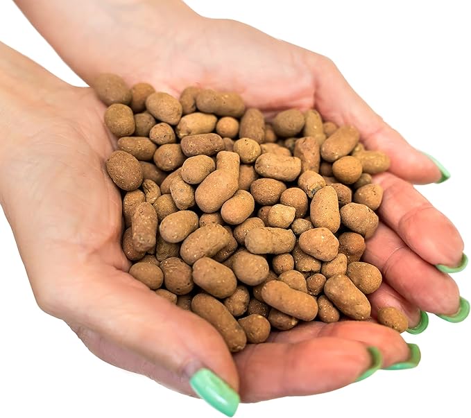 Gardenera Expanded Clay Pebbles for Plants ??4mm-16mm LECA Balls | 100% Natural Hydroton Clay for Drainage, Hydroponics, Aquaponics, Terrariums, Orchids & Indoor Plant Growing Medium - 10 Quarts