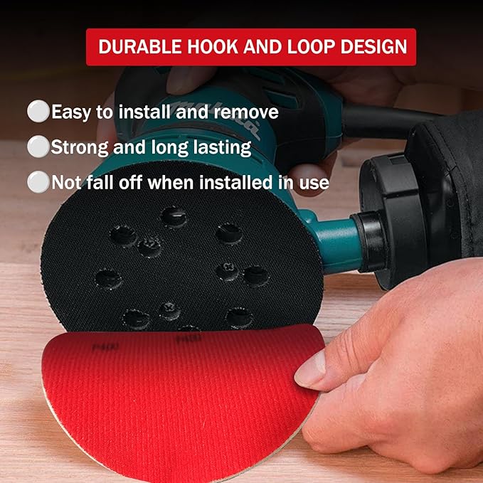 16Pcs 5 Inch Sanding Sponge Disc Hook and Loop 800 Grit Wet Dry Sanding Pads, Drywall Sandpaper Blocks for Wooden Drywall Sheetrock and Metal Glazing
