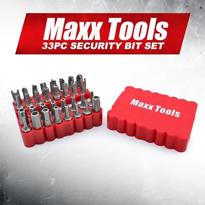 33 pc Security Bit Set with 2" Magnetic Extension Bit Holder