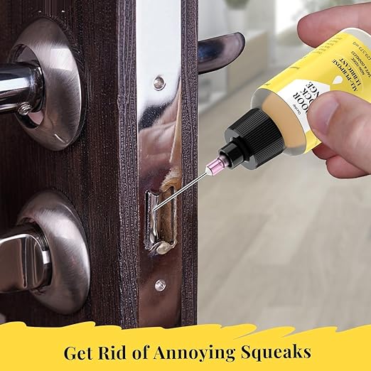 Qucship Door Hinge Lubricant 1 oz Needle Oiler, Upgraded Squeaky Door Hinge Lubricant for Lock, Tools, Bicycles