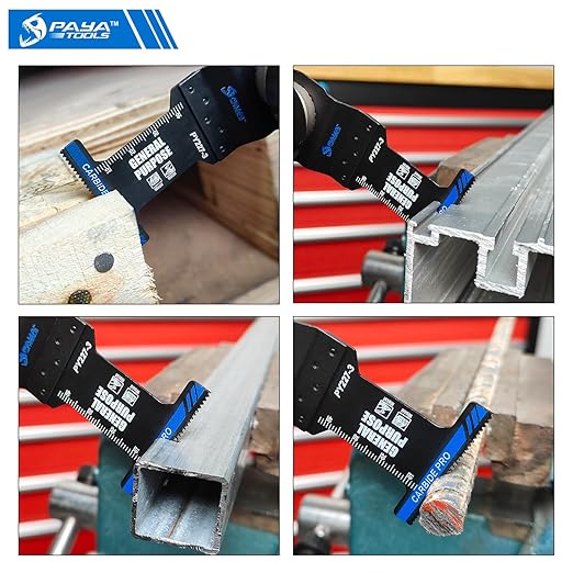 Carbide Oscillating Saw Blades, 1-3/4'' Multitool Blades Quick Release for Heavy Metal, Nail,Aluminium,Pipe, Copper and Other Hard Materials (3-Pack)