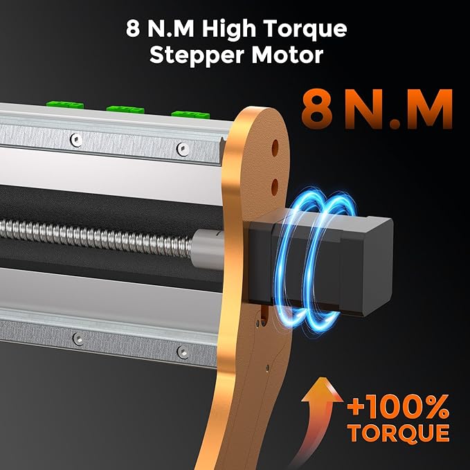 LUNYEE 3020 Nova CNC Router Machine, All-Metal XYZ Axis Linear Guides and Ball screw with 800W Trimmer Router, Suitable for Cutting Aluminum, Brass, Stainless steel, Wood, Acrylic, MDF, and Plastics