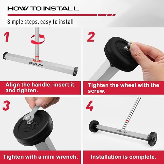 Magnet Sweeper Magnetic Nail Roller: 17-Inch Heavy Duty Magnet Nail Pickup Rolling Tool with Telescoping Adjustable Handle 8.8-Pound Capacity Ideal for Workshop Garage Yard Construction Cleanup