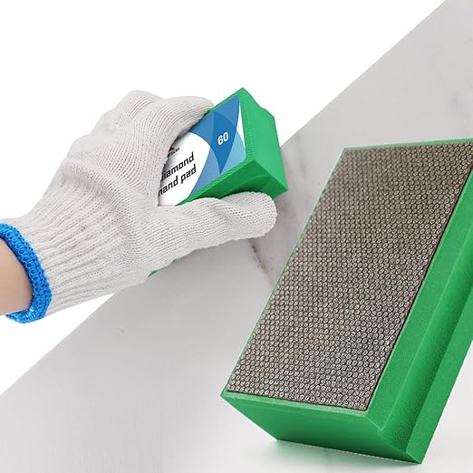 4PCS Diamond Hand Polishing Pads Electroplated Diamond Tools Pad For Granite MarbIe Stone Glass