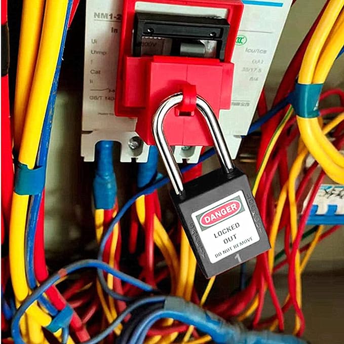 Lockout Tagout Locks, Safety Padlocks, Loto Locks Keyed Differently Lock Out Tag Out Device Plastic with Lockout TagOut Tags
