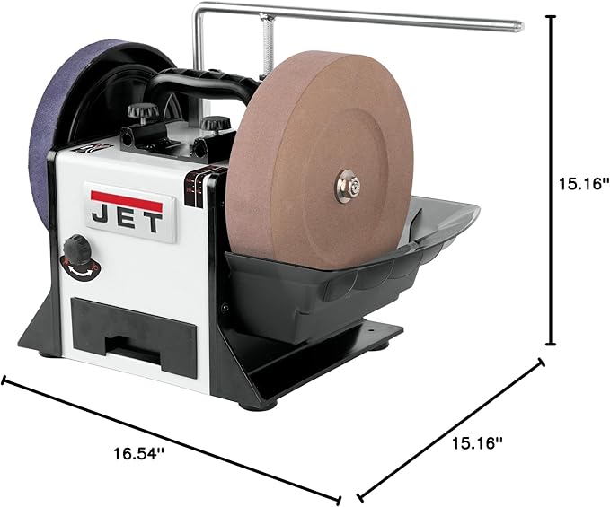 JET 10-Inch Variable-Speed Wet Sharpener, 150 RPM, 120V 1Ph (Model JWS-10)