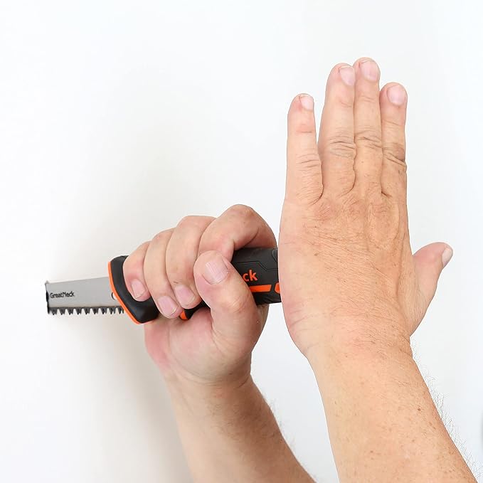 GreatNeck 74028 Single Edge Jab Saw and Sheath, Drywall Saw Tool, Sheetrock Saw, Includes Drywall Saw Cover, Ergonomic Handle