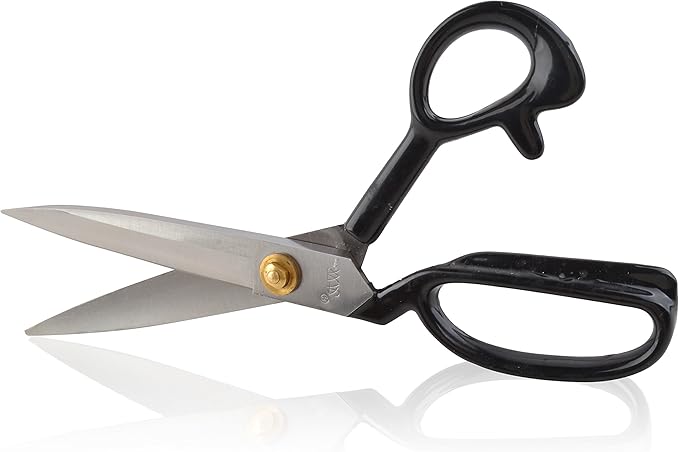 eZthings짰 12" Upholstery Shears Heavy Duty Scissors For Cutting Arts and Craft Fabrics, Carpets (12 Inch Leather Cutting)
