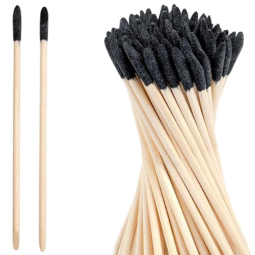 50 Pcs Sanding Sticks, 280 Grit Matchsticks Sanding Twigs, Fine Detailing Sanding Tools for Tight Spaces Plastic Models Wood, 5.4 x 0.2 Inch
