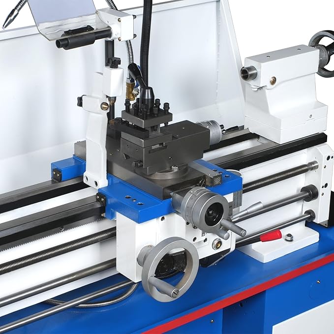 Industrial Metal Lathe Machine with DRO 14'' x 40'' High Precision 84-1850 RPM Variable Speed Metal Working Machine 2HP Small Lathe with Stand竊똌odel 1440G